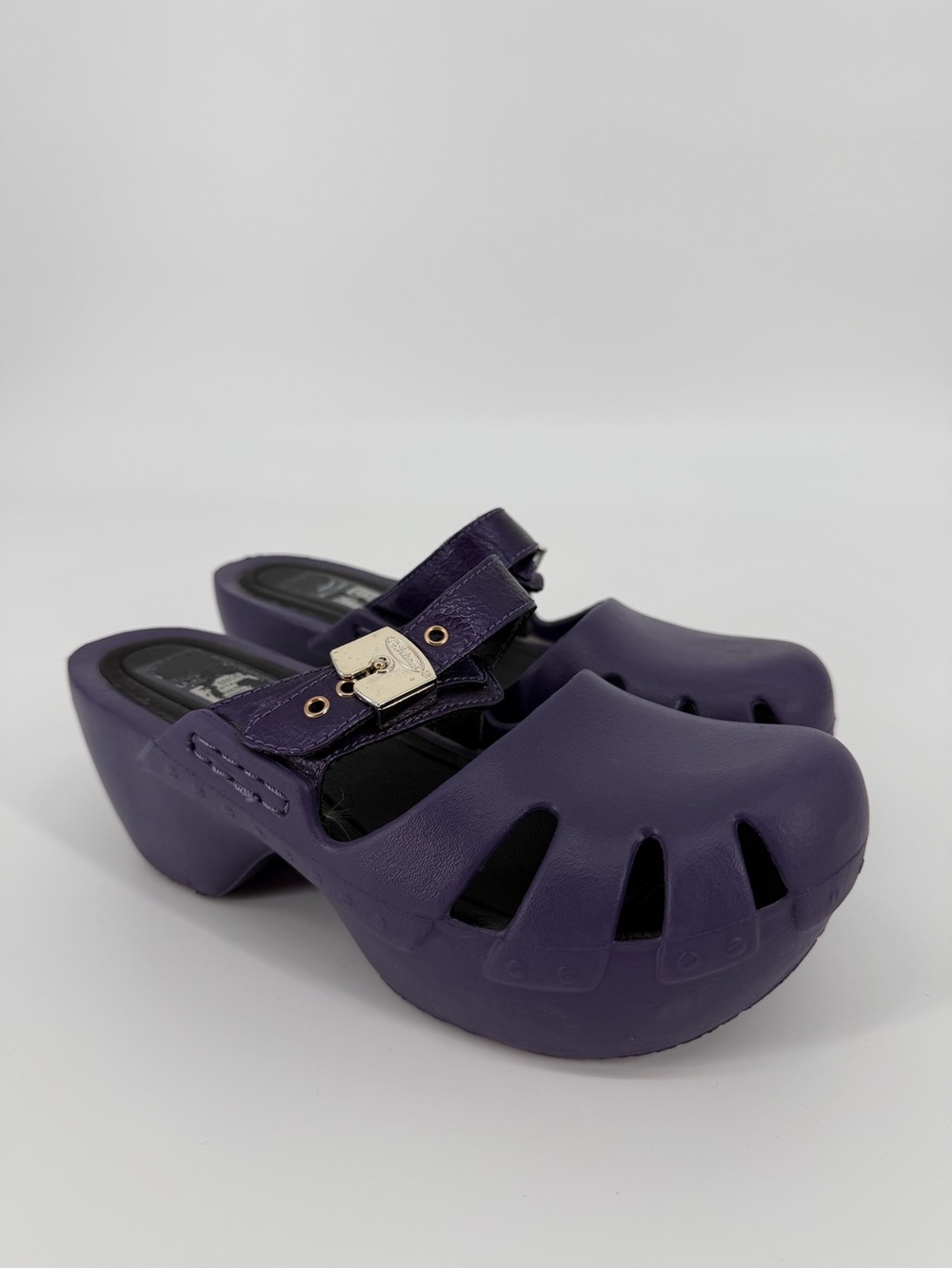 Dr. Scholl’s Purple Chunky Platform Clogs Women’s Size 7 Y2K